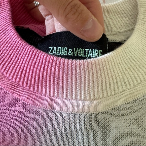 Zadig & Voltaire-Multicolored Montana Cosmo Palmtree Longsleeve Pullover Sweater - Picture 9 of 9